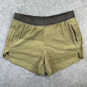 REI Co-op Running Shorts Womens Small Green Check 3 Inseam Lined Quick Dry